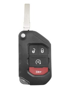 Llave de coche Flip Fob de repuesto para Jeep Wrangler JK