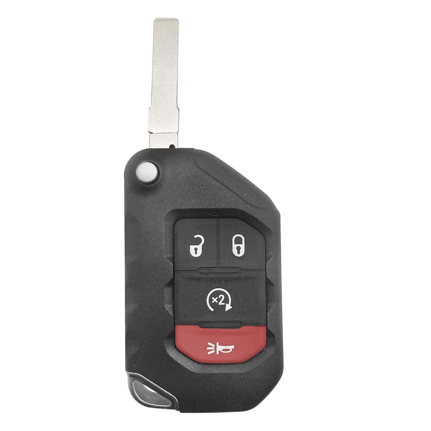 Llave de coche Flip Fob de repuesto para Jeep Wrangler JK