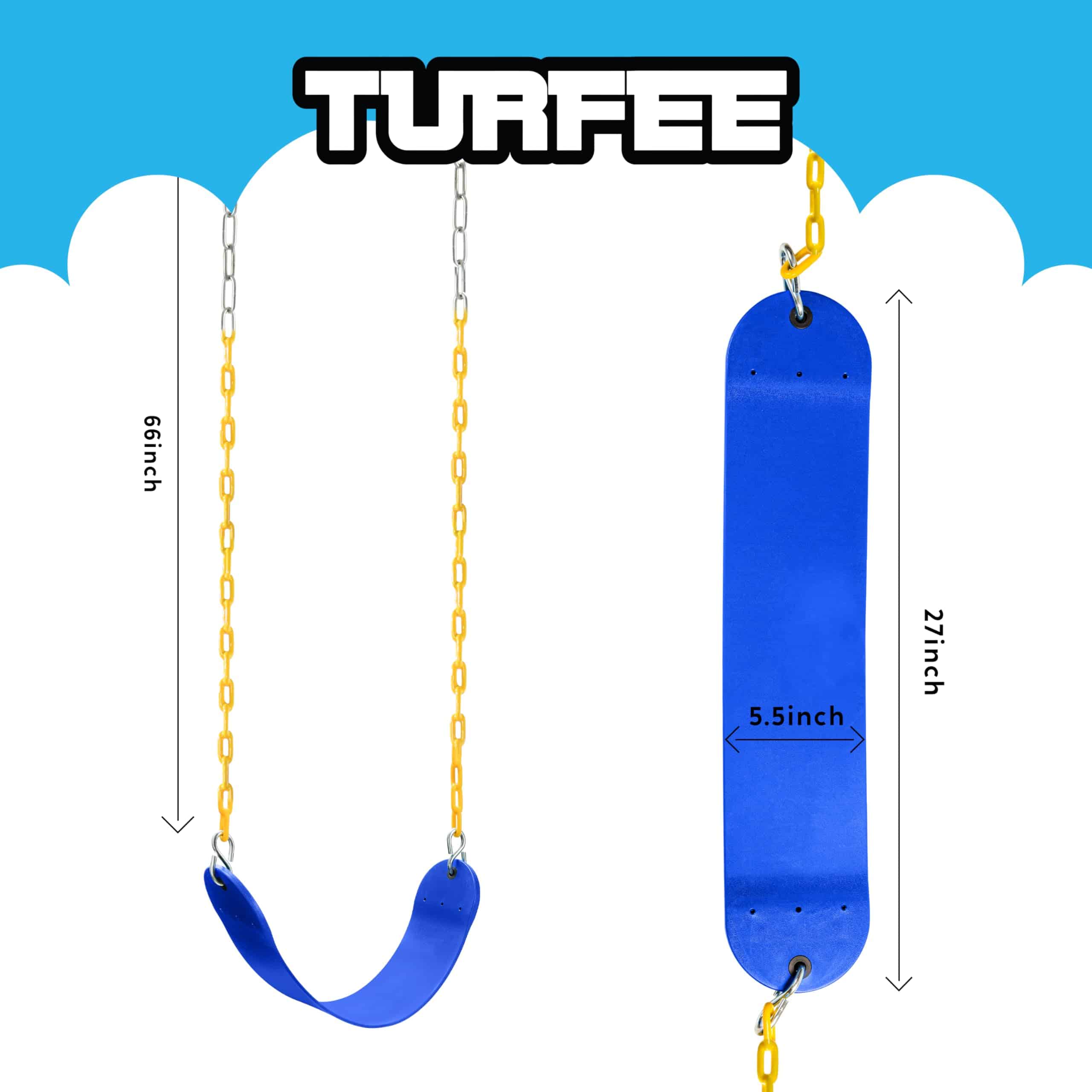 TURFEE 2 Pack Columpio para Juegos al Aire Libre, Kit de - Imagen 7
