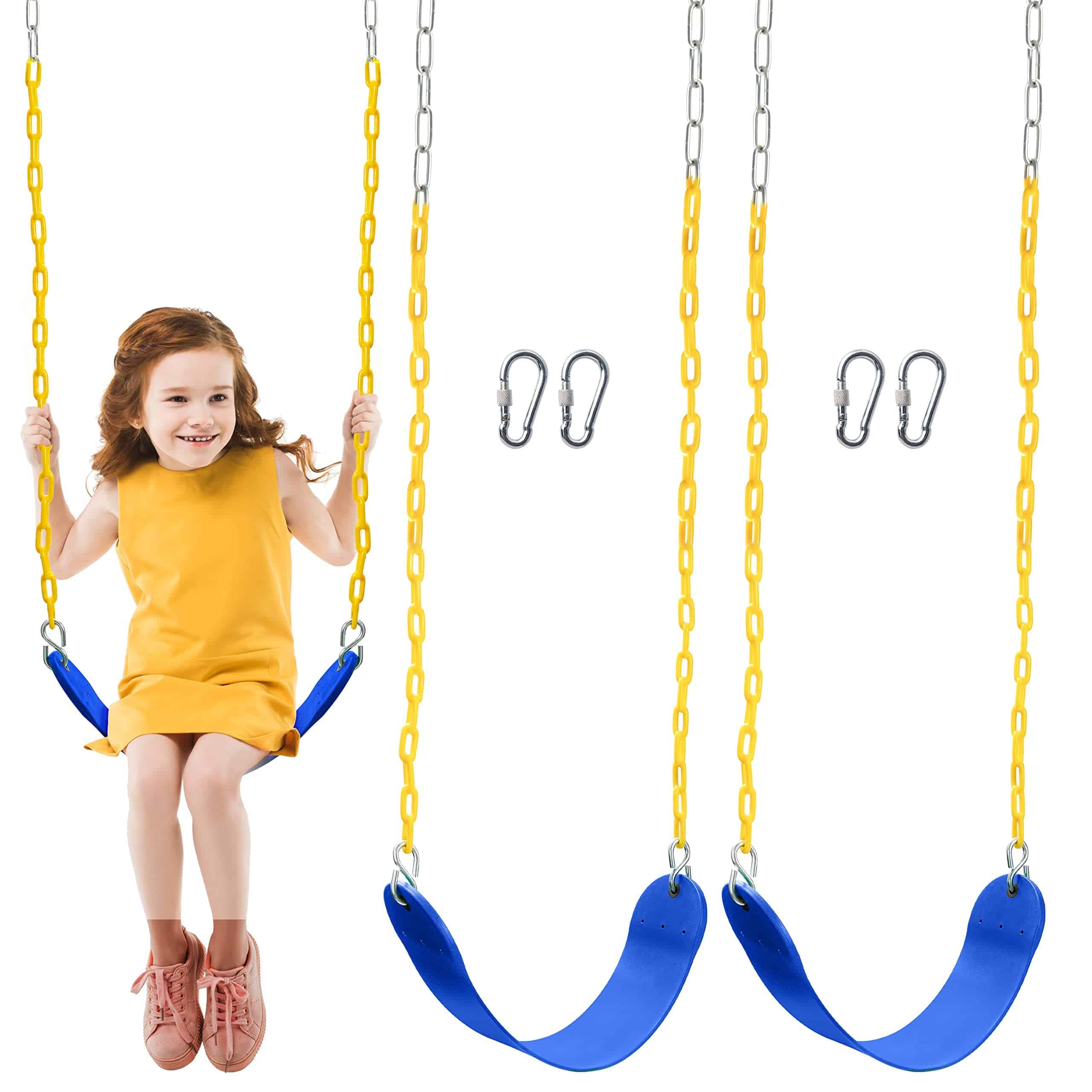 TURFEE 2 Pack Columpio para Juegos al Aire Libre, Kit de