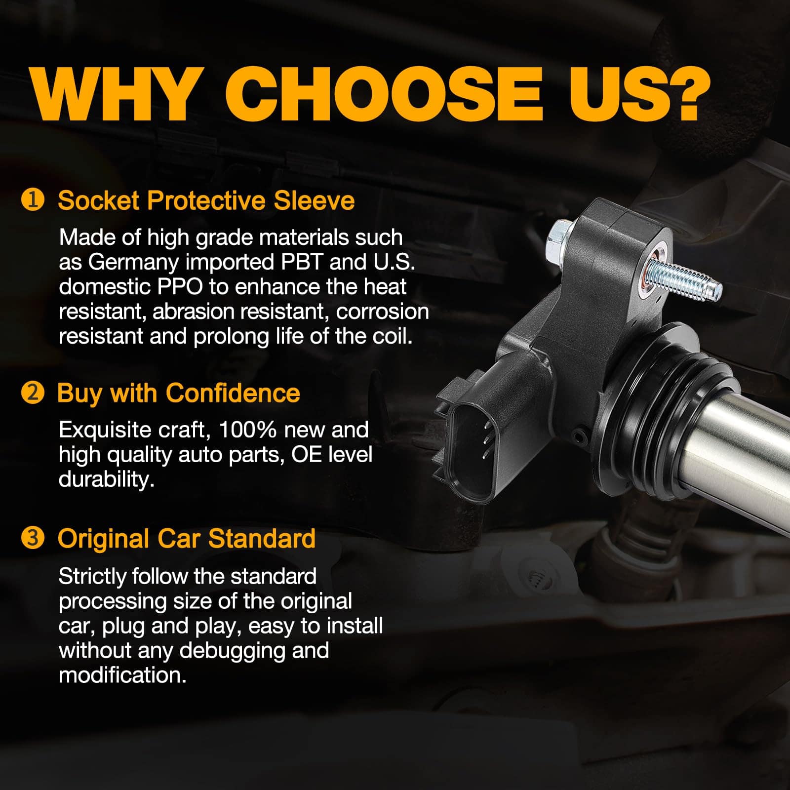 BDFHYK Paquete de 6 Bobinas de Encendido UF569 Compatible - Imagen 8