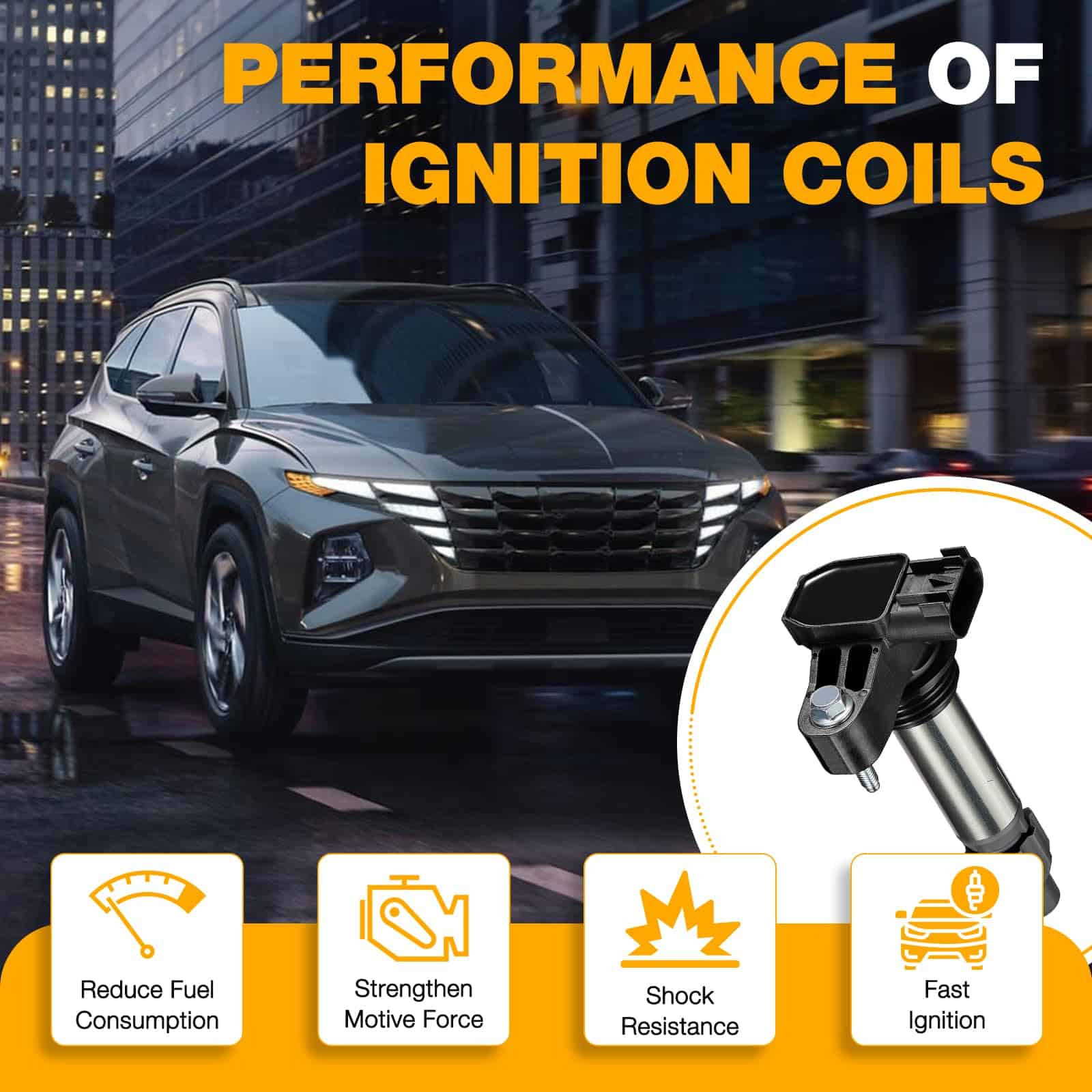 BDFHYK Paquete de 6 Bobinas de Encendido UF569 Compatible - Imagen 6