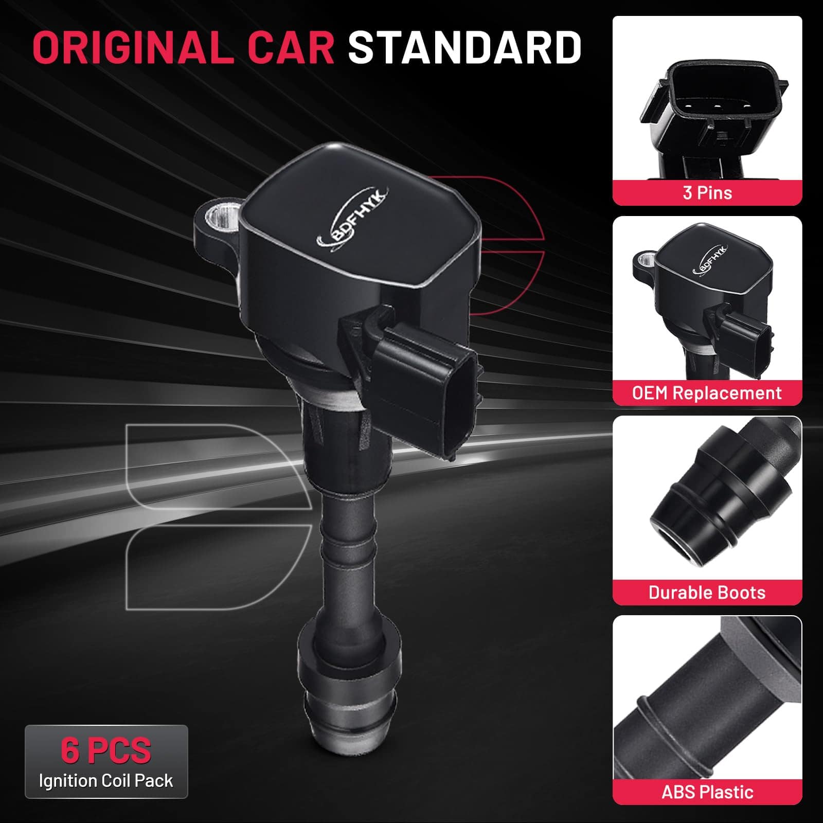 Conjunto de 6 Bobinas de Encendido para Nissan Altima - Imagen 6