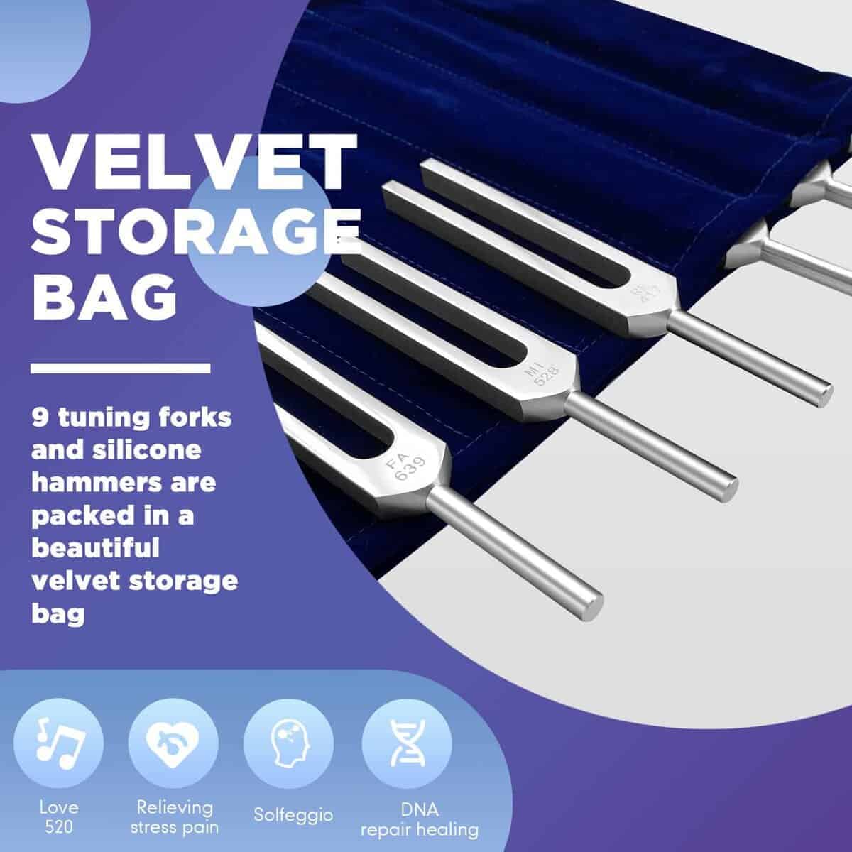 Conjunto de diapasón Solfeggio TENFLY - 9 diapasones - Imagen 8
