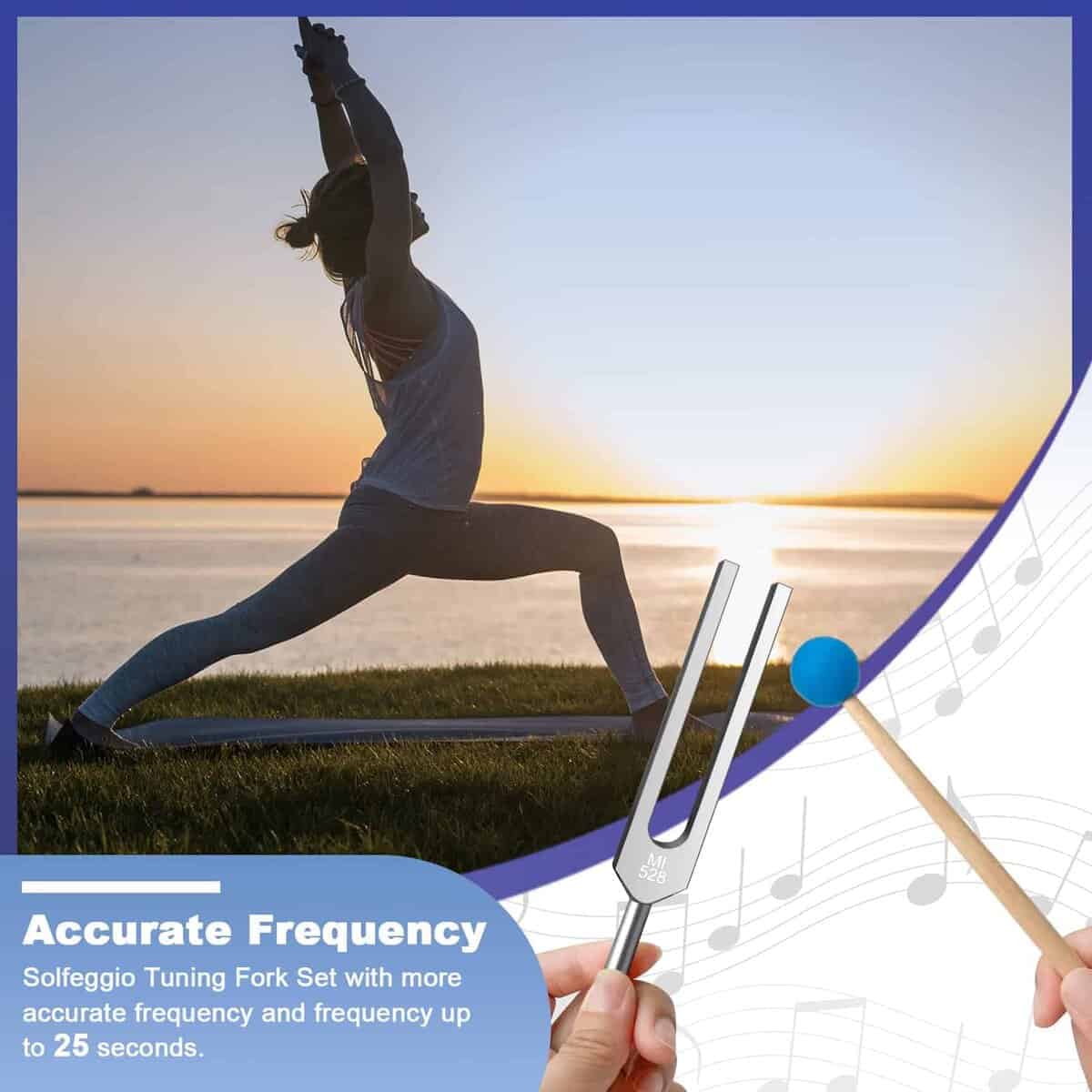 Conjunto de diapasón Solfeggio TENFLY - 9 diapasones - Imagen 6