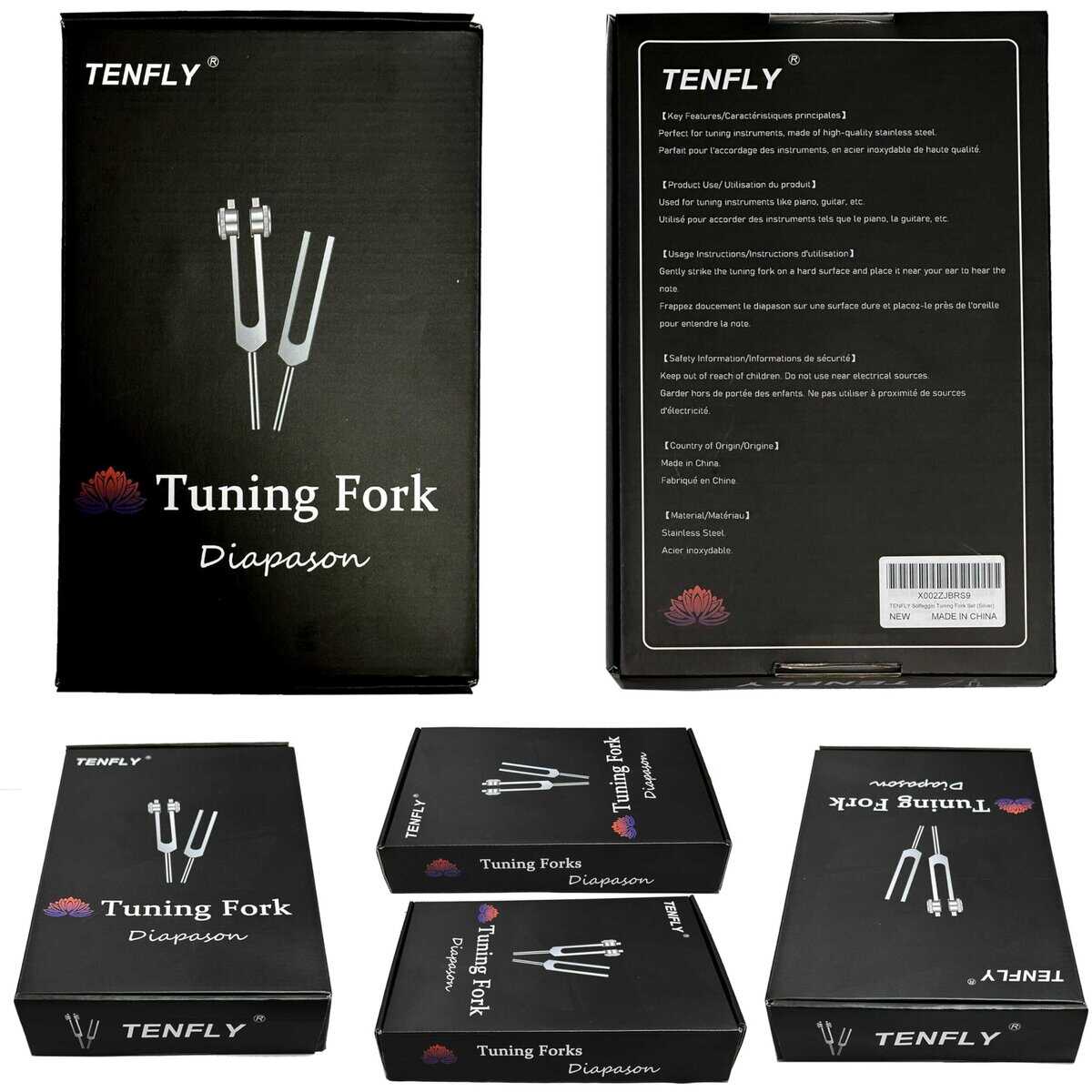 Conjunto de diapasón Solfeggio TENFLY - 9 diapasones - Imagen 9
