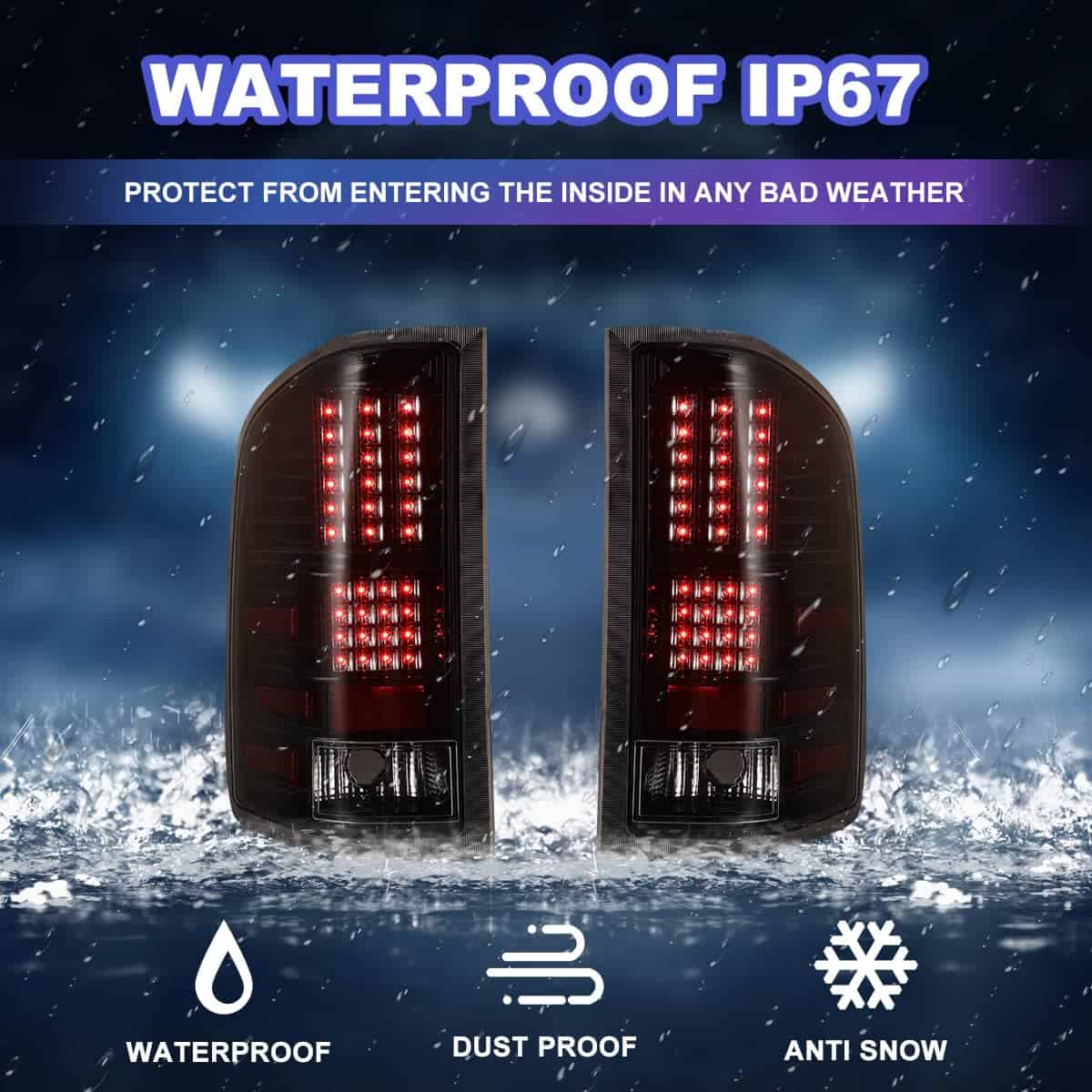 NIXON OFFROAD Luz trasera LED para Chevy Silverado - Imagen 6