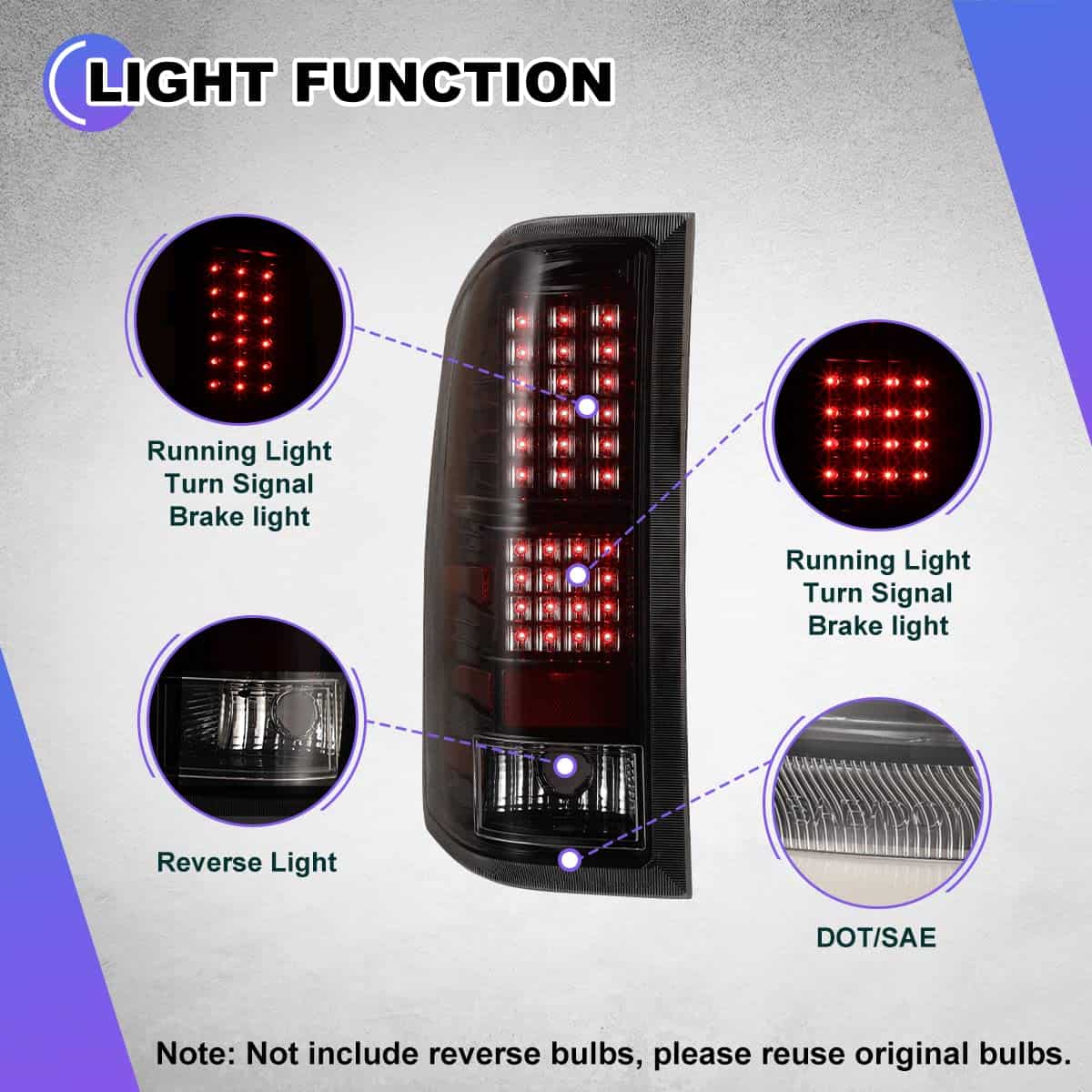 NIXON OFFROAD Luz trasera LED para Chevy Silverado - Imagen 4