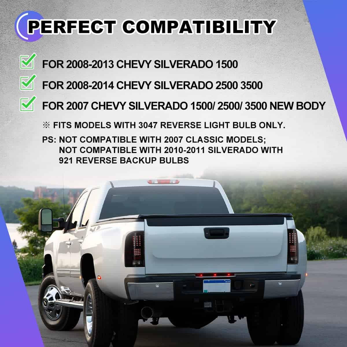 NIXON OFFROAD Luz trasera LED para Chevy Silverado - Imagen 3