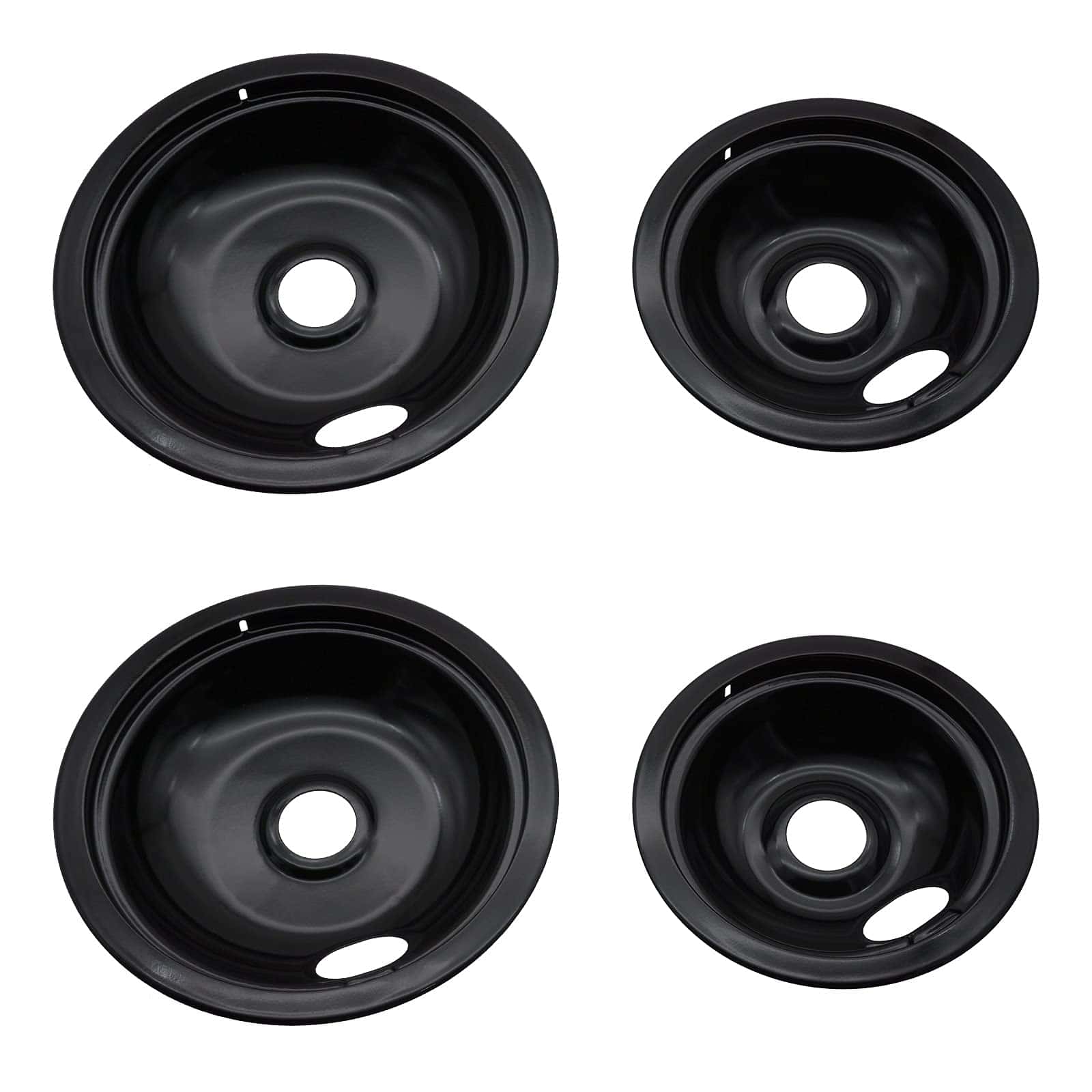 Juego de 2 bandejas de goteo de porcelana pequeñas de 6"