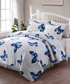 ARTALL Juego de Cama con Diseño de Mariposas 8 Piezas para