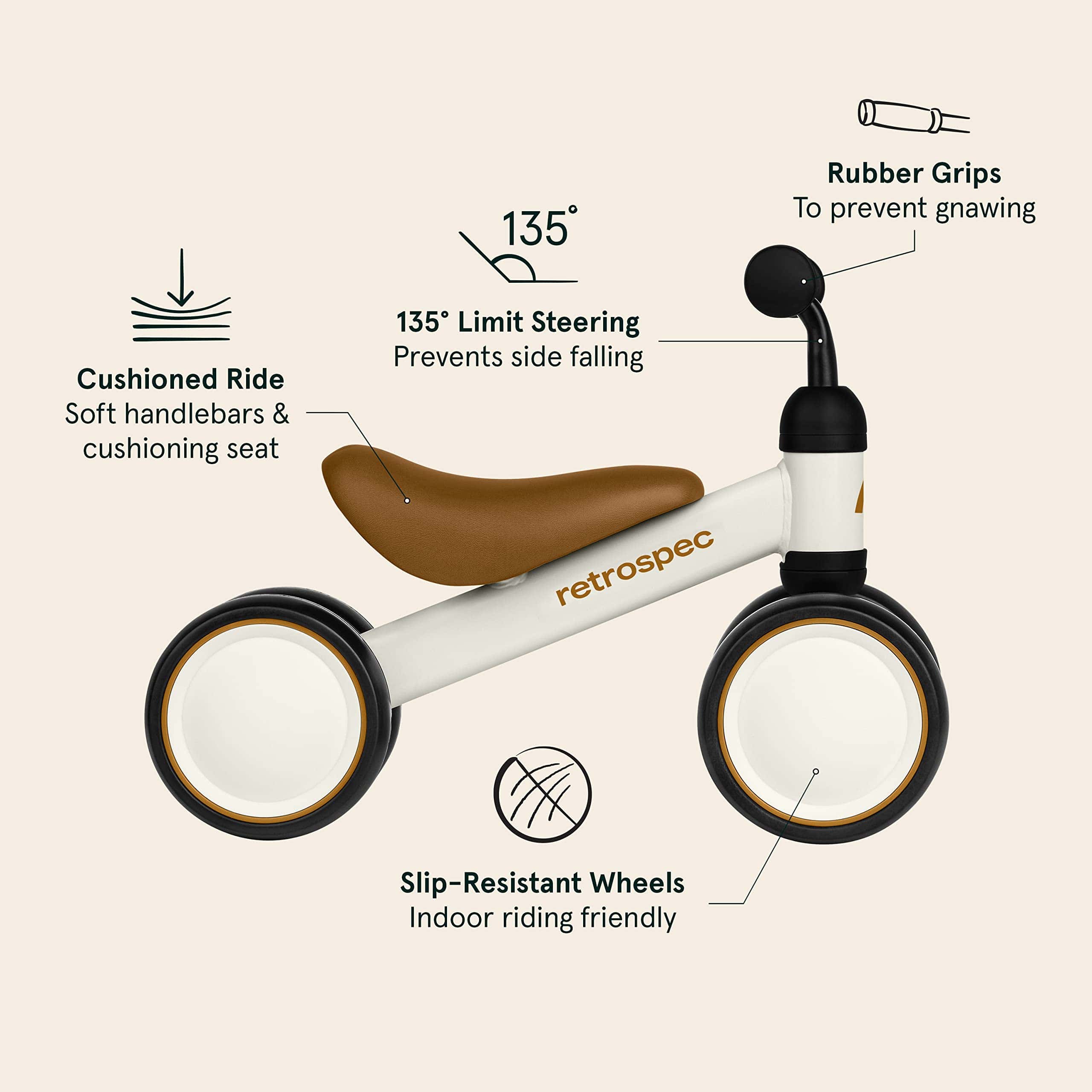 Bicicleta de Equilibrio Retrospec Cricket para Bebés con 4 - Imagen 5