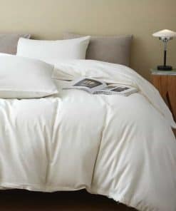 BFS HOME Cubierta De Edredón De Algodón/Lino Lavado A La