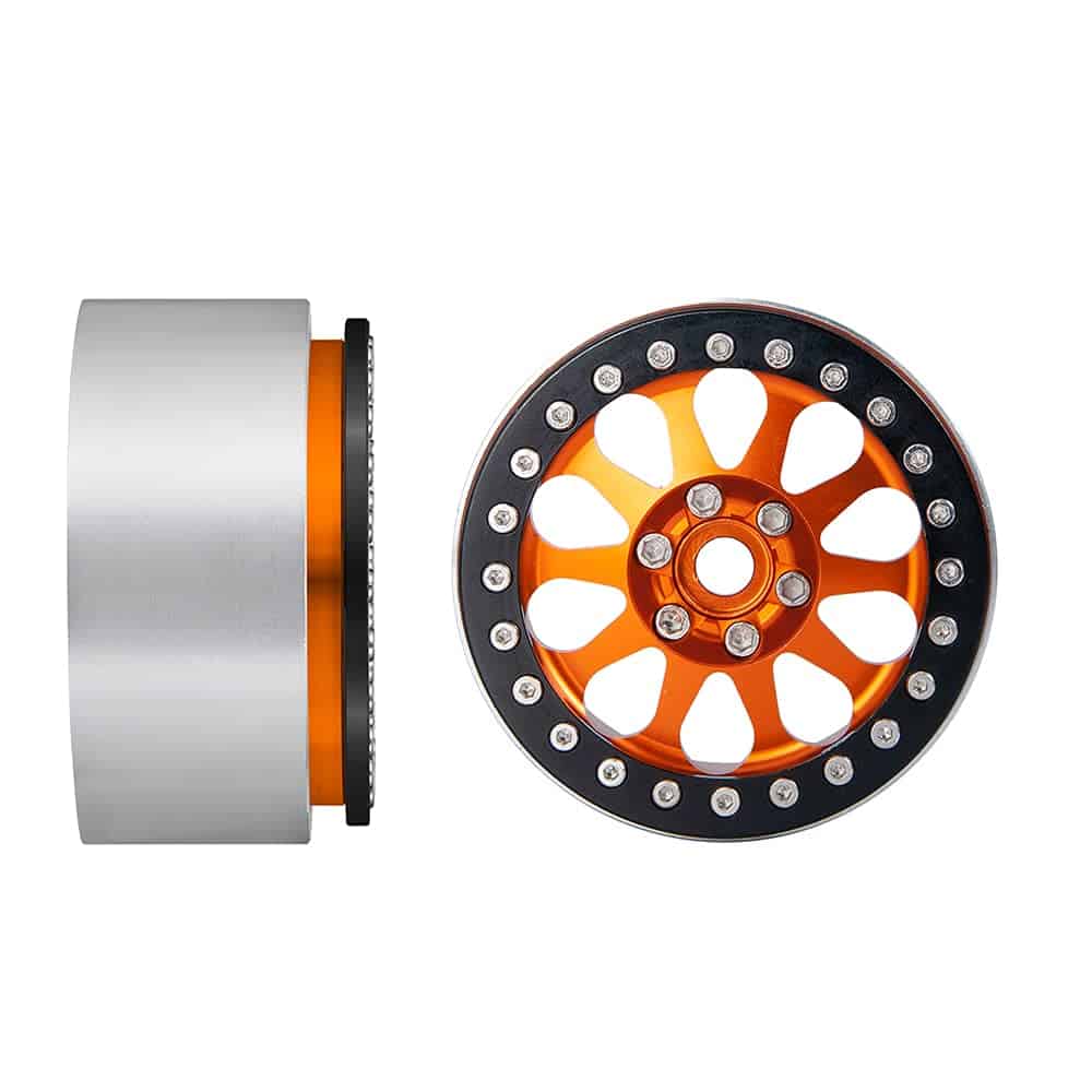 4PCS 2.2 Inch Metal Wheel Rim Beadlock Wheel Hub for 1:10 - Imagen 4