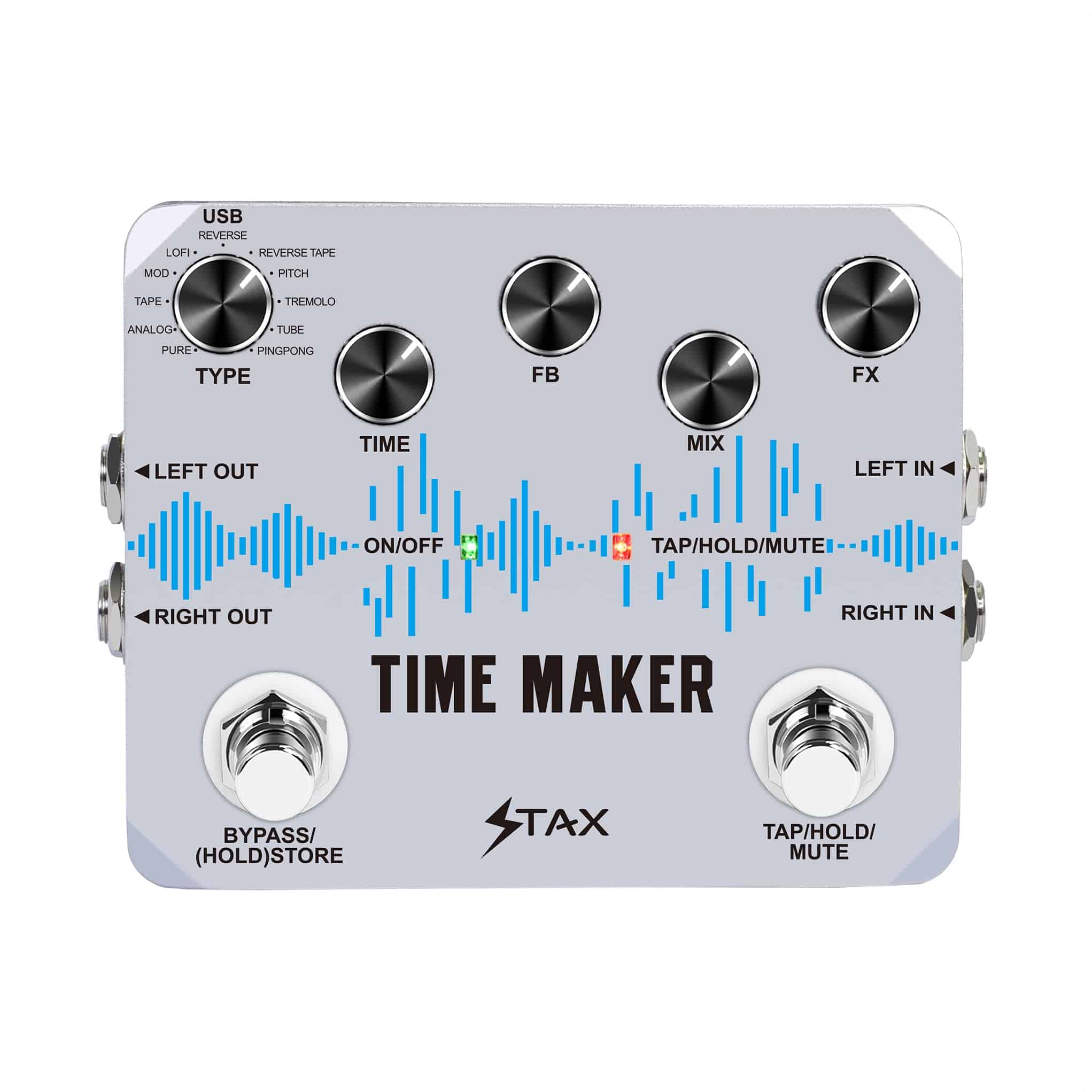 Pedal de Retraso Time Maker de Stax 11 Tipos de Pedales de