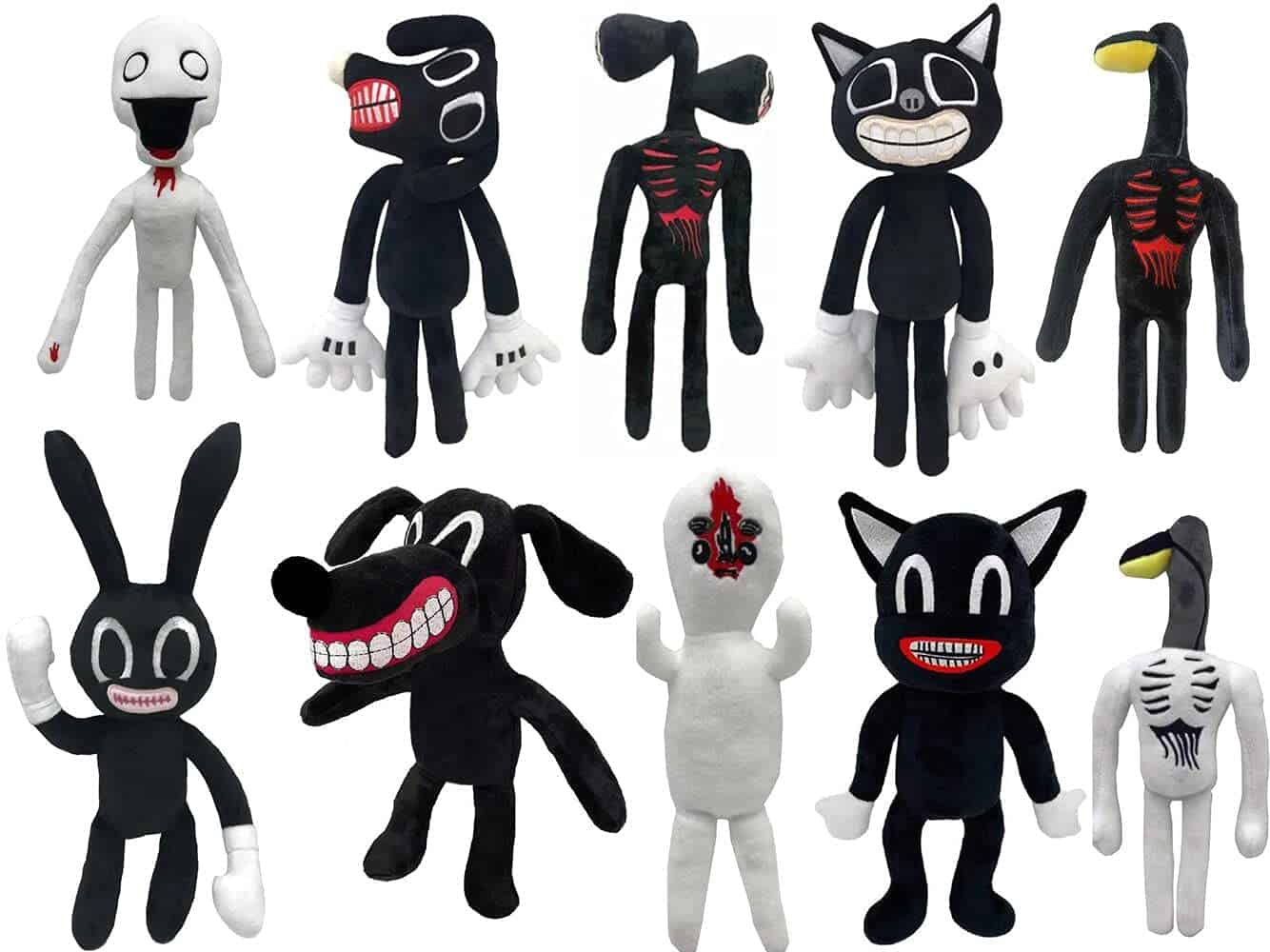 POPRORE 10 PCS Muñecos de Peluche Siren Head Familia