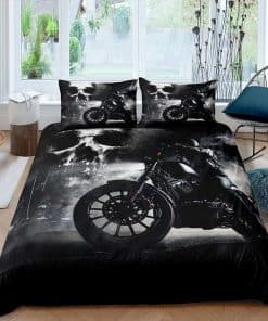 Juego de Funda nórdica para Motocicleta Negra Homewish con