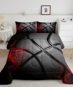 Juego de Edredón de Baloncesto Tamaño Completo Estampado de