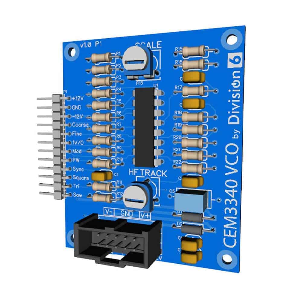 Kit de Placa Principal del Oscilador VCO Division 6 CEM3340 - Imagen 3