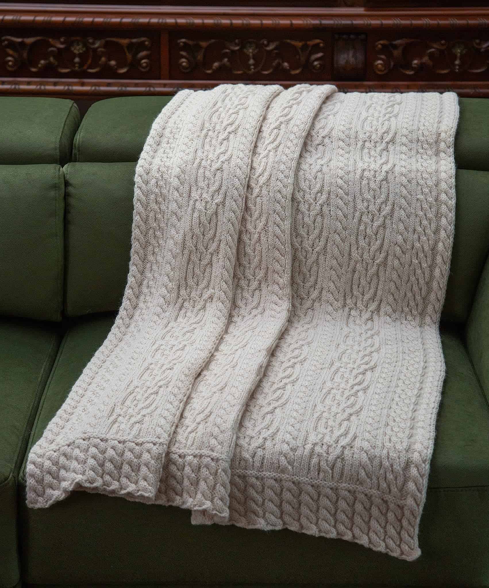 SAOL Corredor de Cama de Punto Hecho de Suave Mezcla Aran