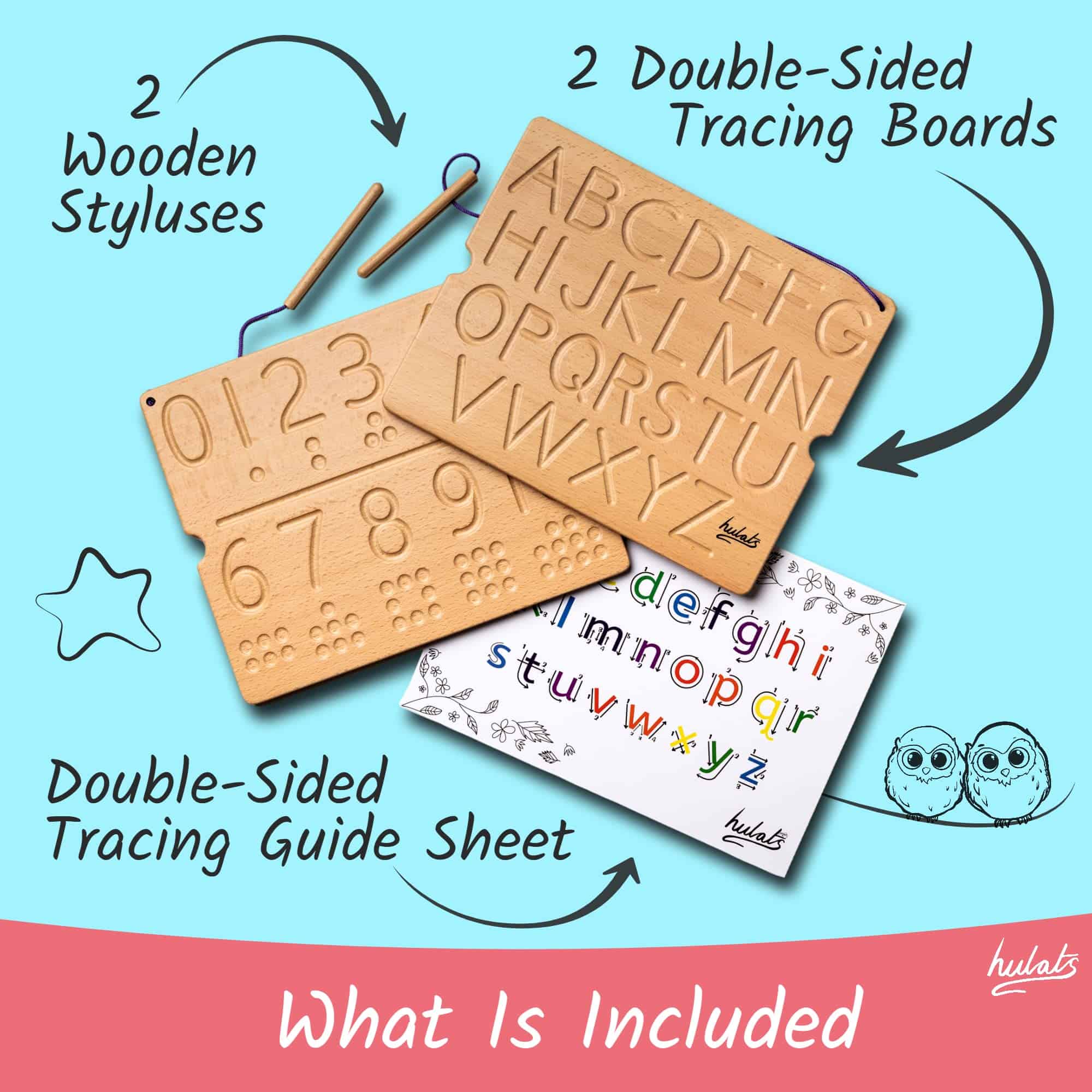 Hulats Learn to Write - Tableros de trazado de números y - Imagen 6