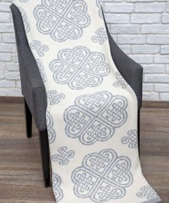 Manta de Punto Celta SAOL Hecha de Suave -Gris