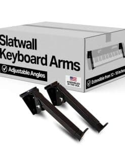 Soporte de pared para teclado de piano de pizarra de acero