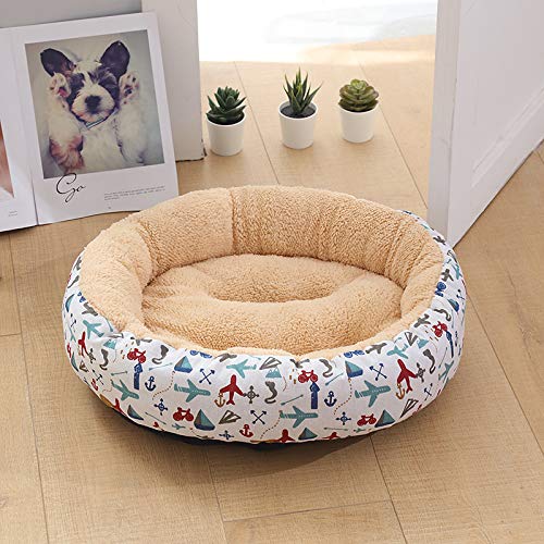 Cama para Perros Cómoda Cama para Perros Redonda Suave Cama