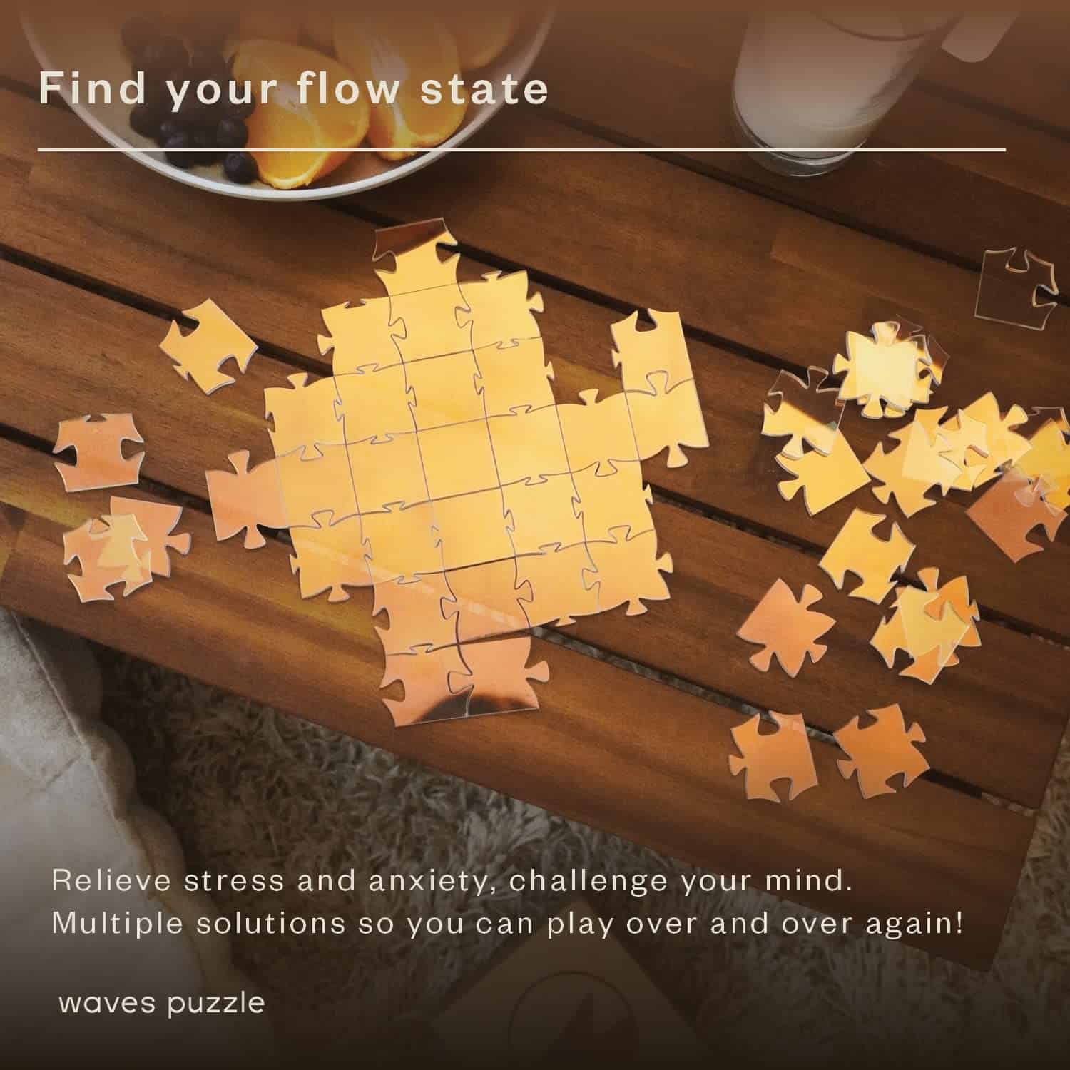 Rompecabezas Waves | Rompecabezas de acrílico que cambia de - Imagen 6