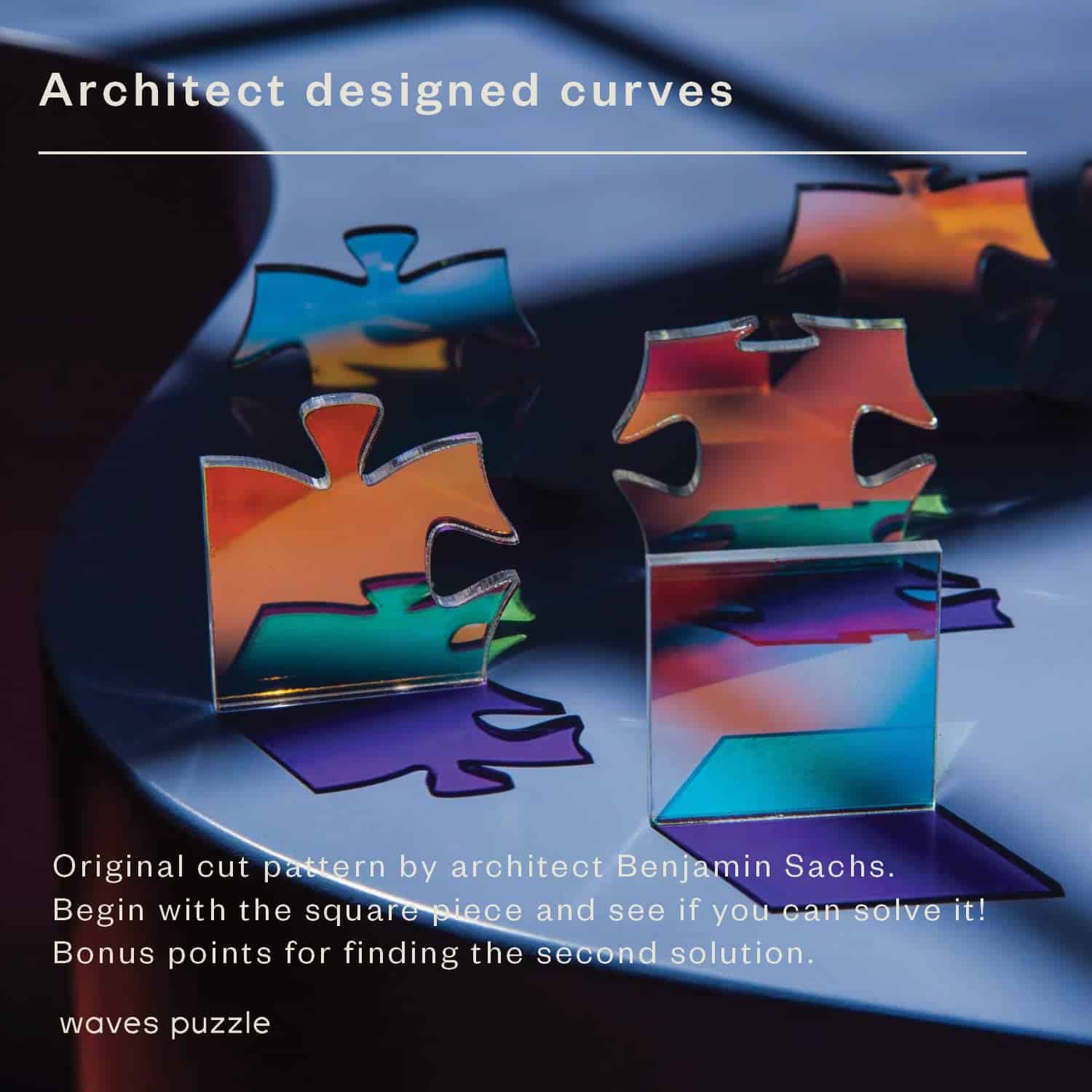 Rompecabezas Waves | Rompecabezas de acrílico que cambia de - Imagen 5