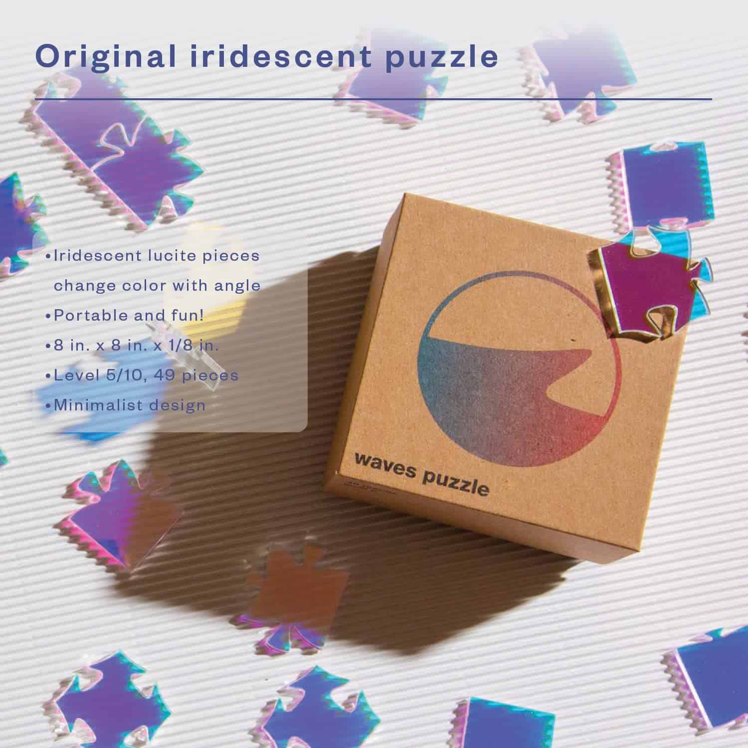 Rompecabezas Waves | Rompecabezas de acrílico que cambia de - Imagen 4