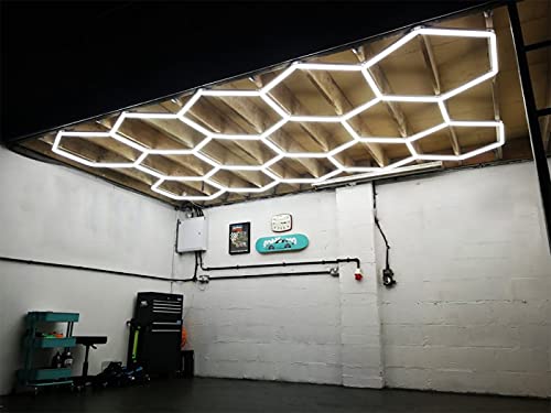 Luces de techo LED hexagonales para garaje NC DIY para