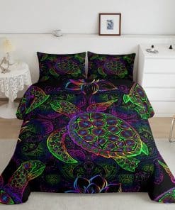Set de edredón Homewish Sea Turtle en tamaño Queen para