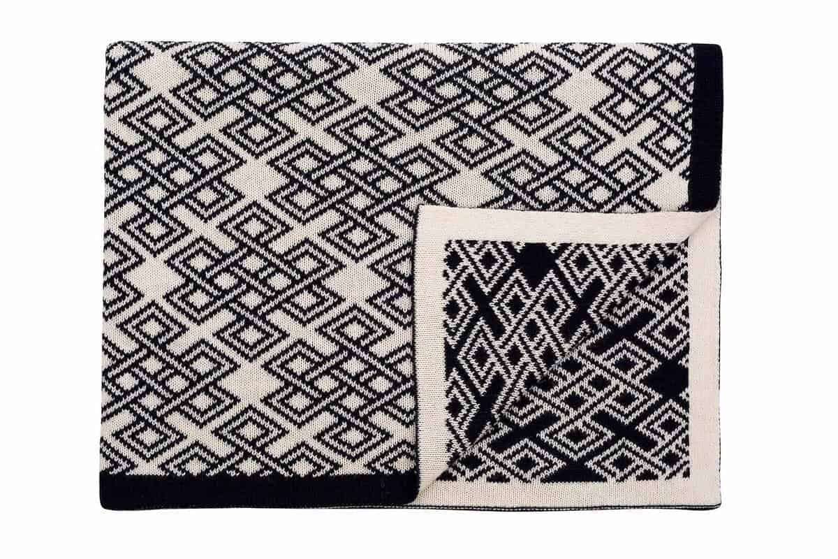 SAOL Aran Soft Bed Scarf de Lana Mezclada de Irlanda con