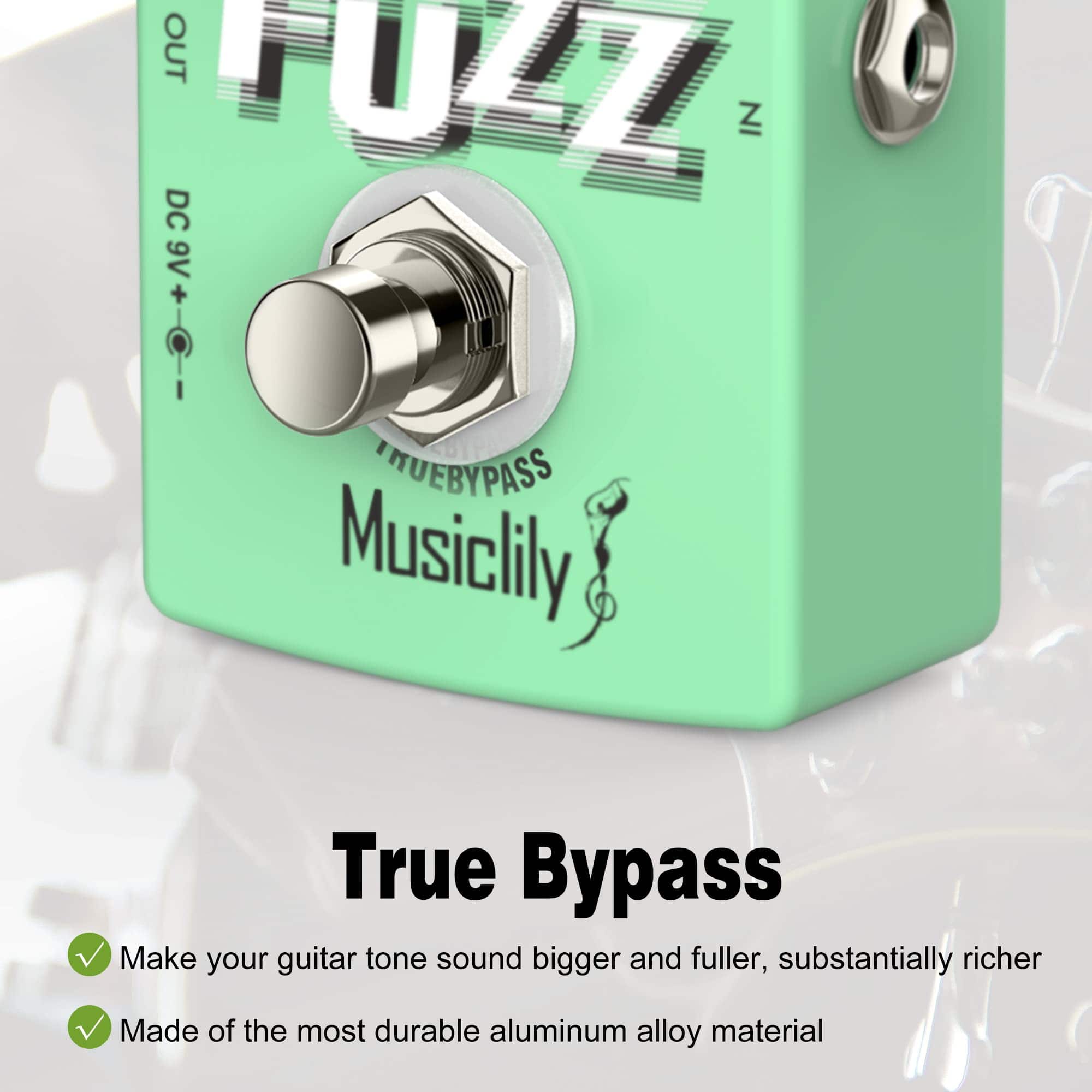 Pedal de Fuzz Musiclily, Pedal de Guitarra Pro Octave Fuzz, - Imagen 5