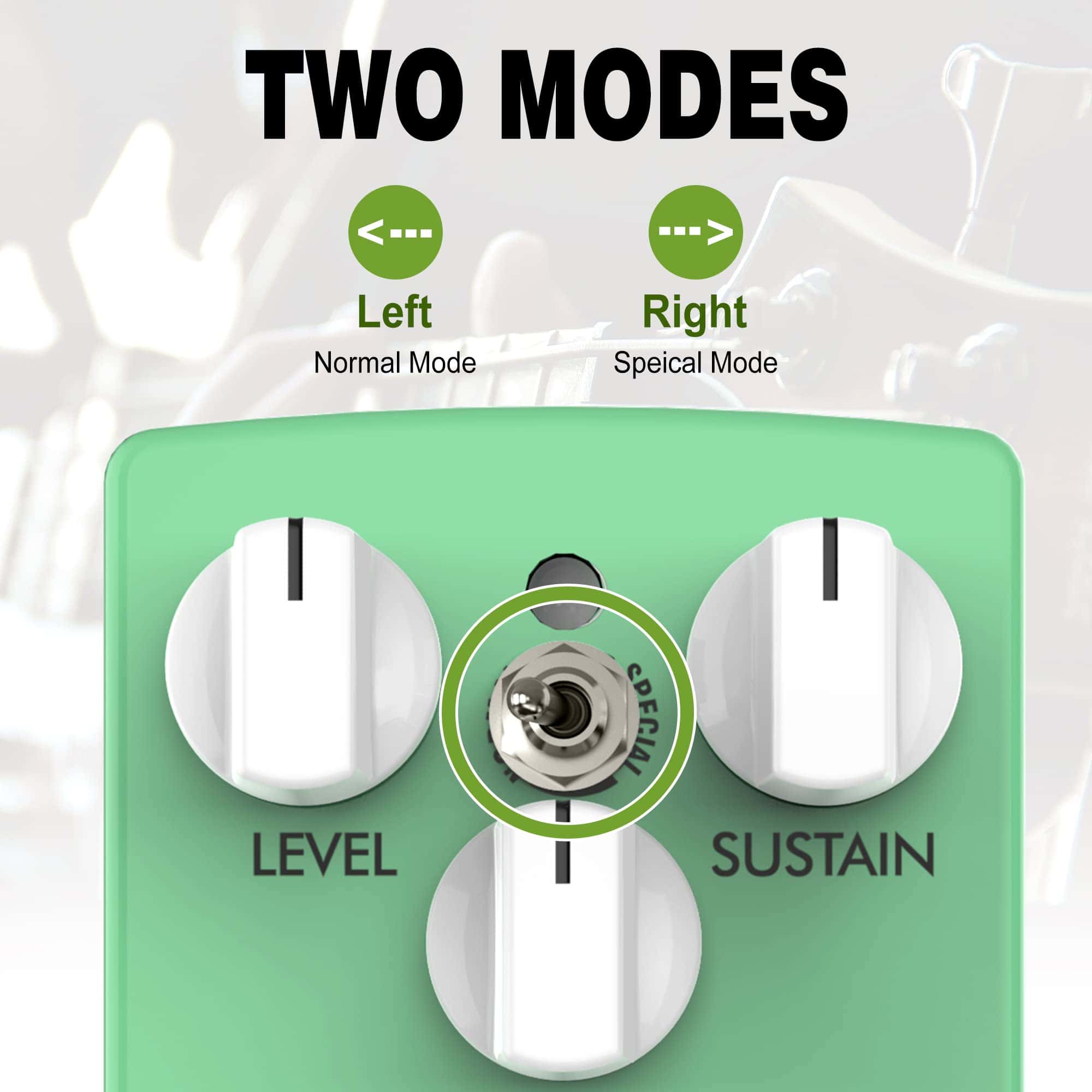 Pedal de Fuzz Musiclily, Pedal de Guitarra Pro Octave Fuzz, - Imagen 6