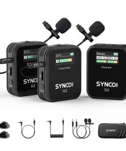 Micrófono Lavalier Inalámbrico SYNCO, G2(A2) 2.4G Doble
