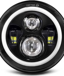 Faros delanteros LED Halo MGLLIGHT DOT de 7 pulgadas