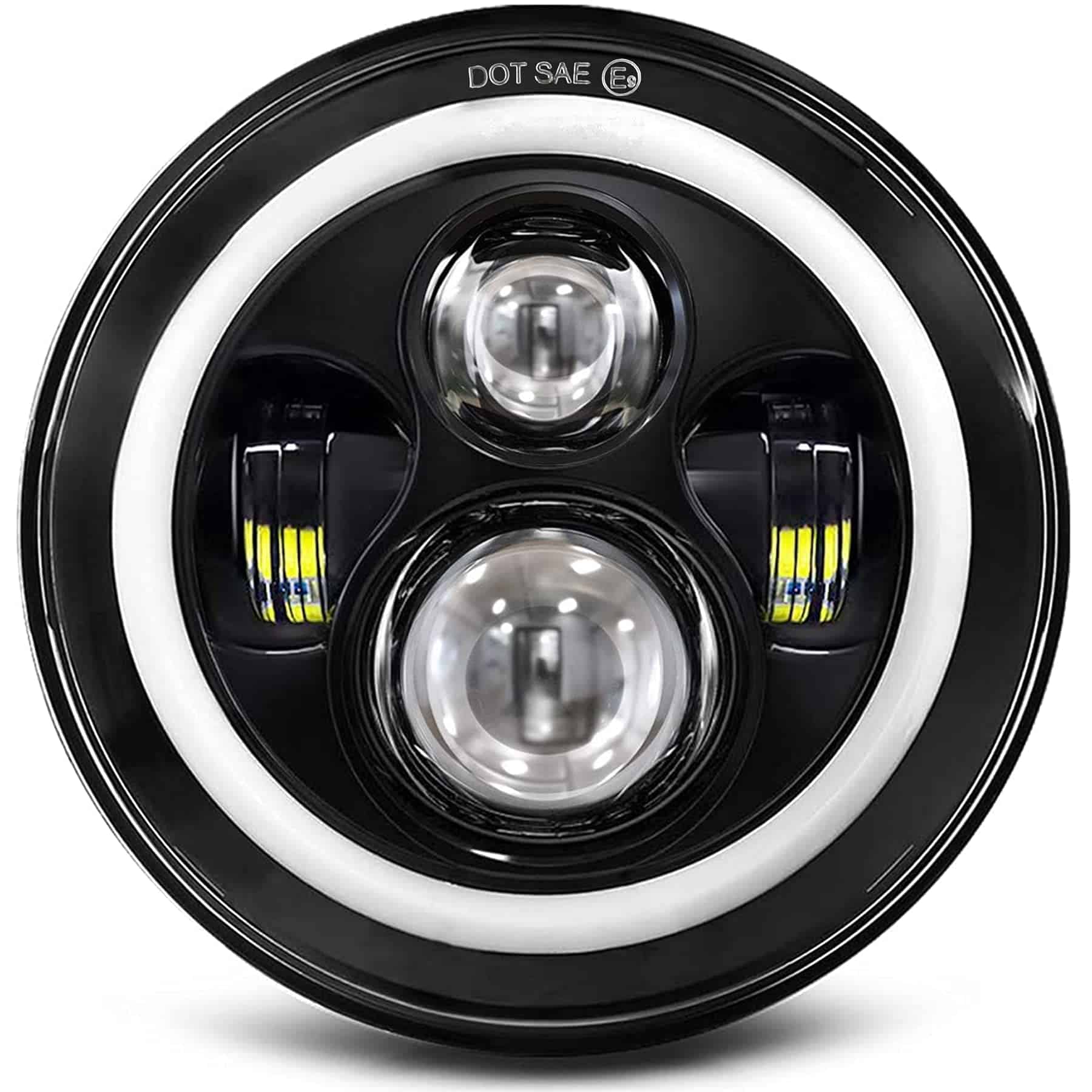 Faros delanteros LED Halo MGLLIGHT DOT de 7 pulgadas