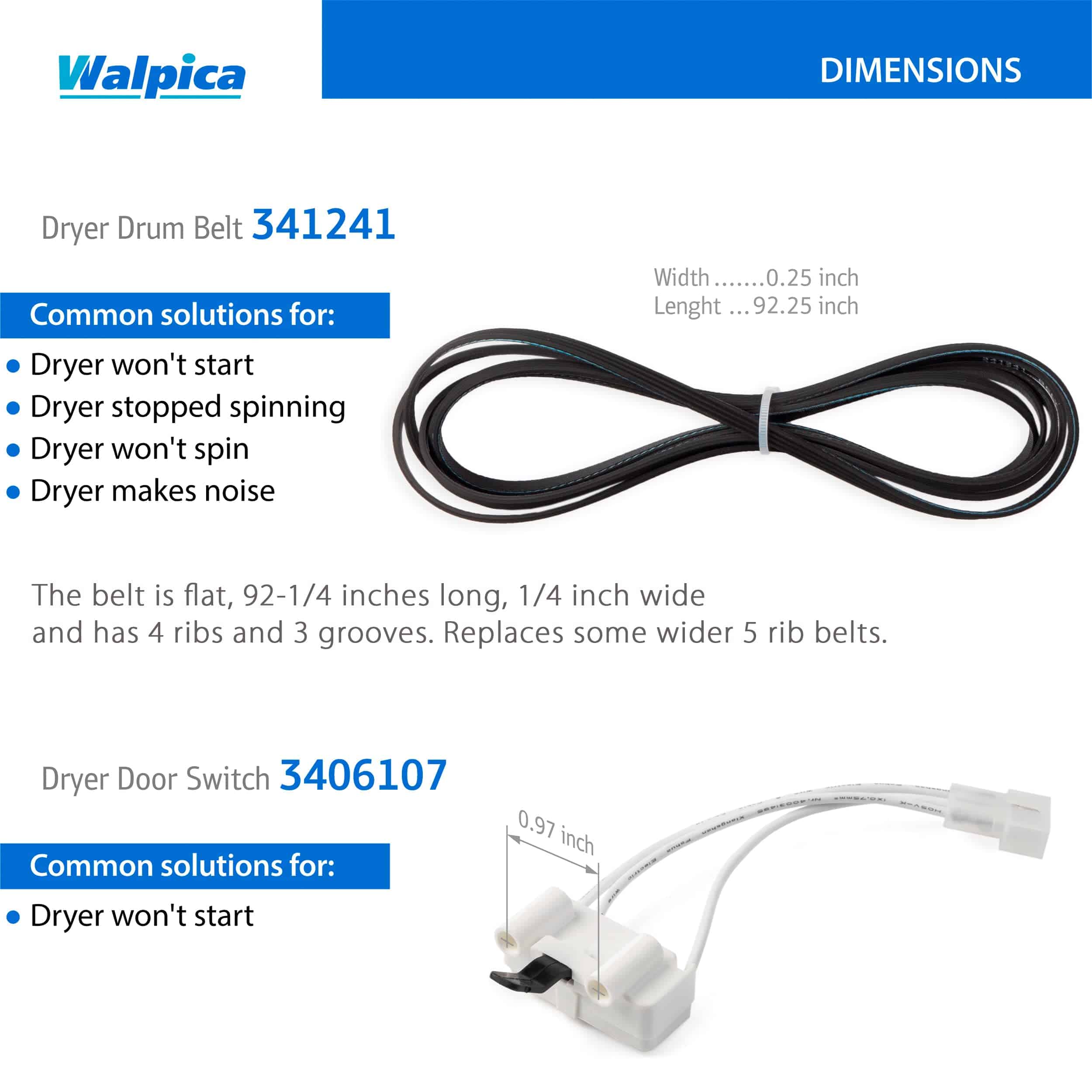 4392065 341241 349241T 8066065 3406107 Juego de Reparación - Imagen 8