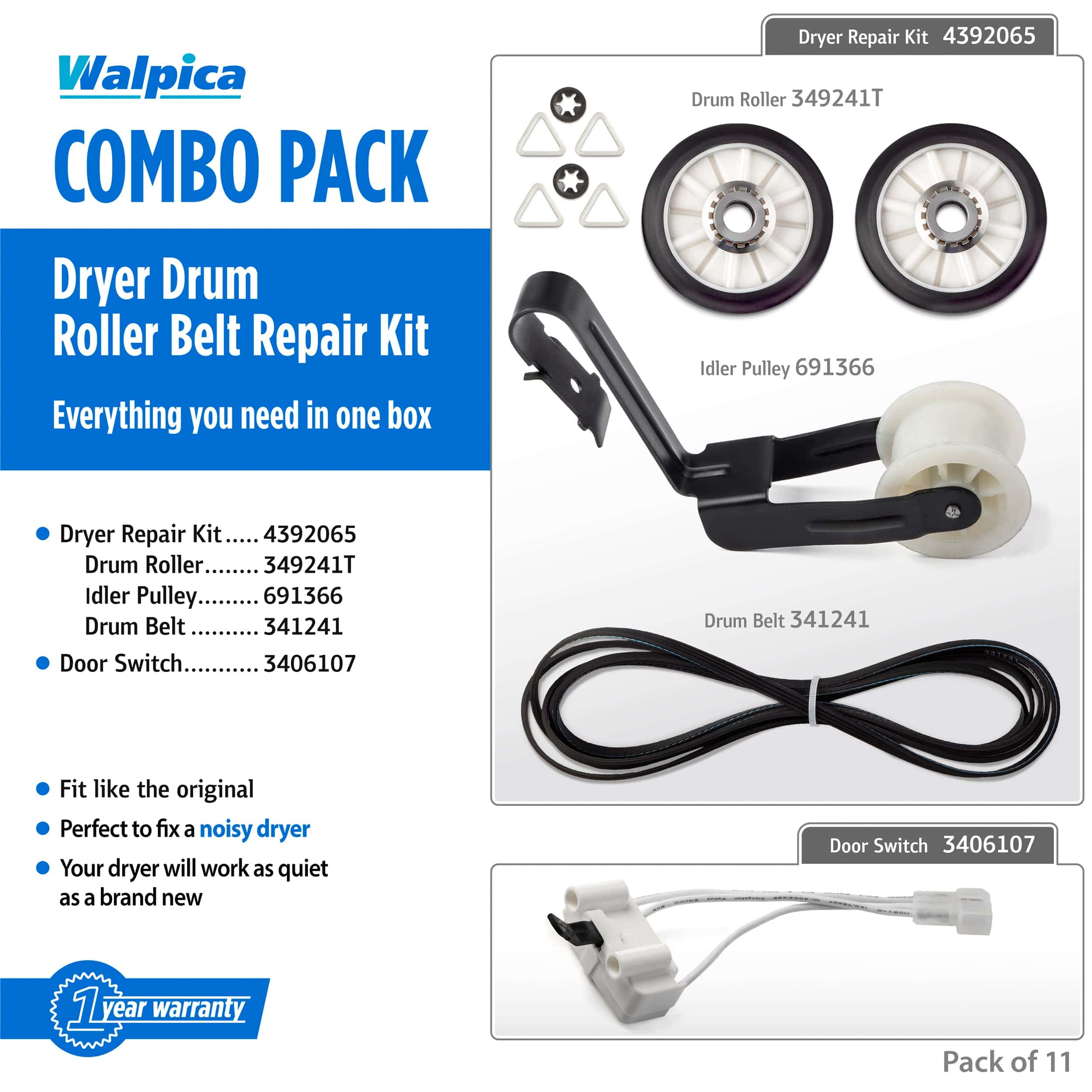 4392065 341241 349241T 8066065 3406107 Juego de Reparación - Imagen 3