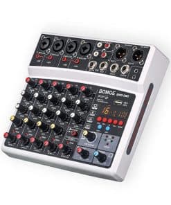 Mesa de Mezclas de Audio de 6 Canales BOMGE - Consola de