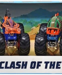 Paquete de 4 Autos de Carreras de Hot Wheels Monster Trucks