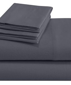 Juego de sábanas de franela ZOYER tamaño -Gris