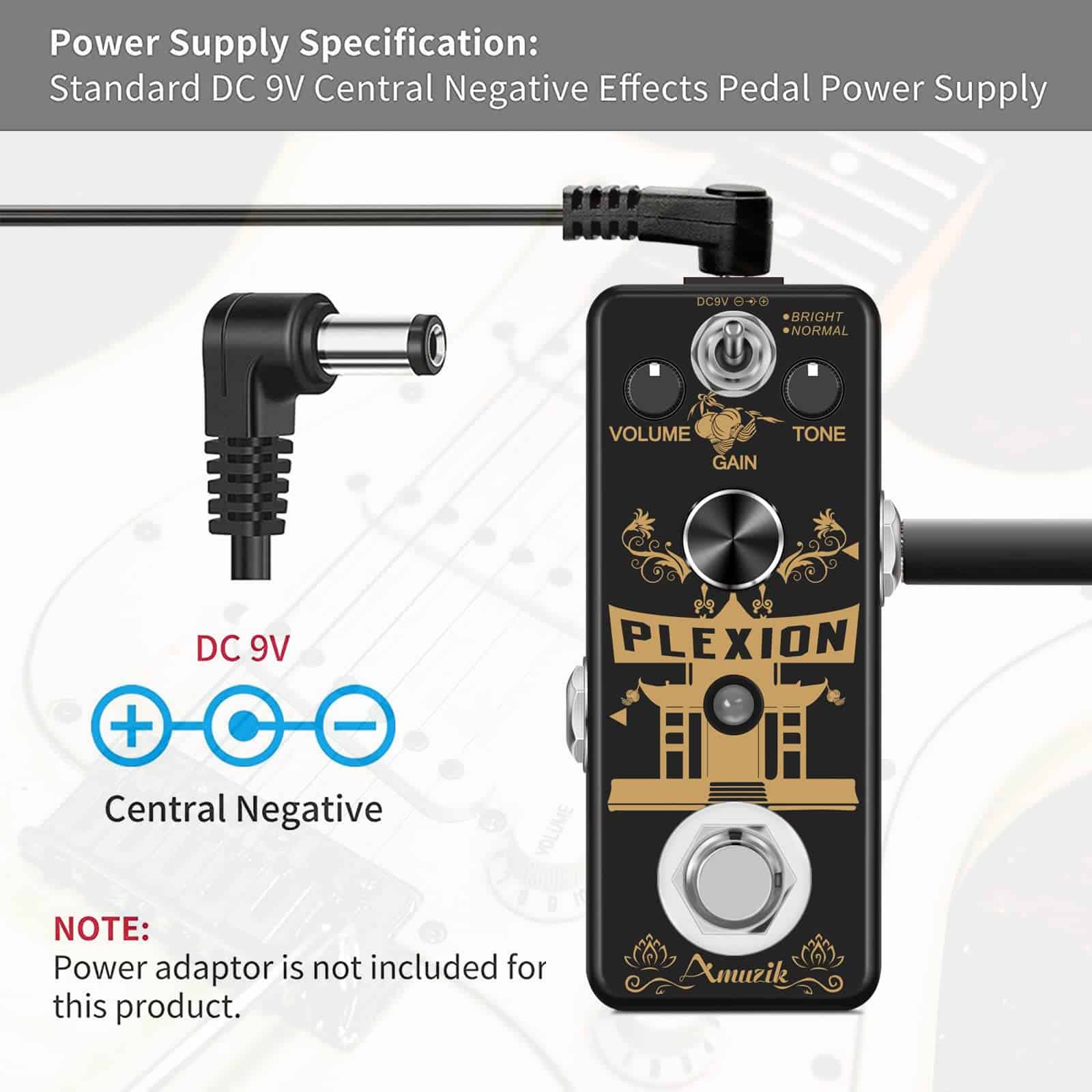Pedal de distorsión para guitarra Amuzik Analog Classic - Imagen 6