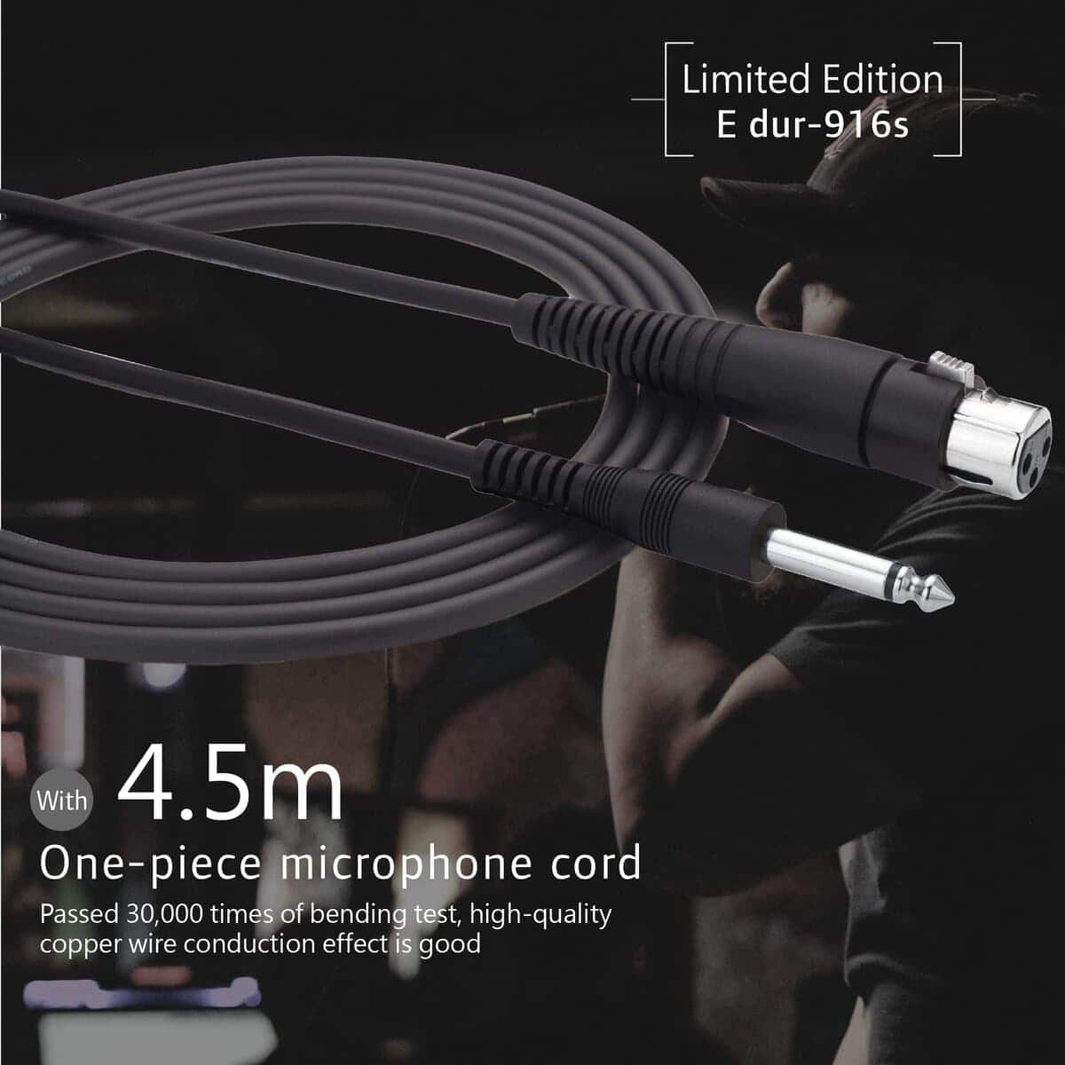 Micrófono Dinámico CAROL con Supercardioide E dur-916S, - Imagen 6