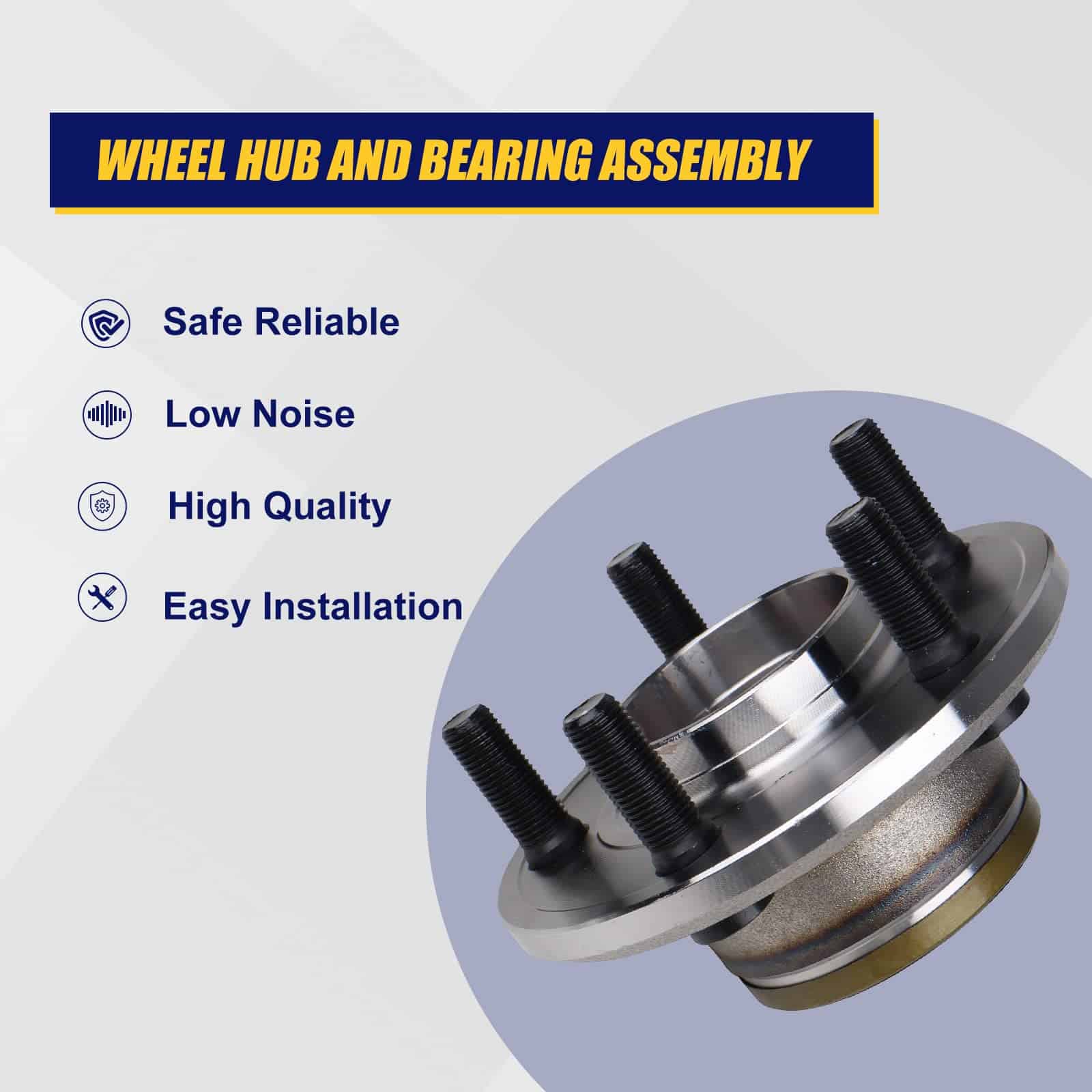 KUSATEC 513224 Conjunto de cojinete de rueda delantera 2PCS - Imagen 3