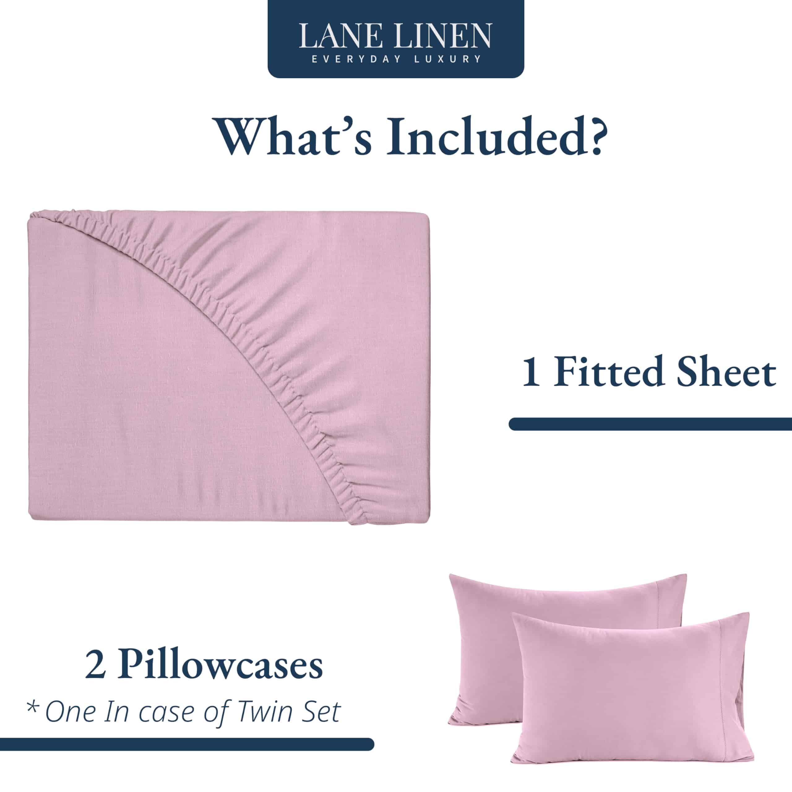 Juego de Sábanas Ajustadas de Algodón Orgánico LANE LINEN - Imagen 3