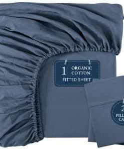 Sábana Ajustable LANE LINEN Queen, Sábanas de Cama 100%