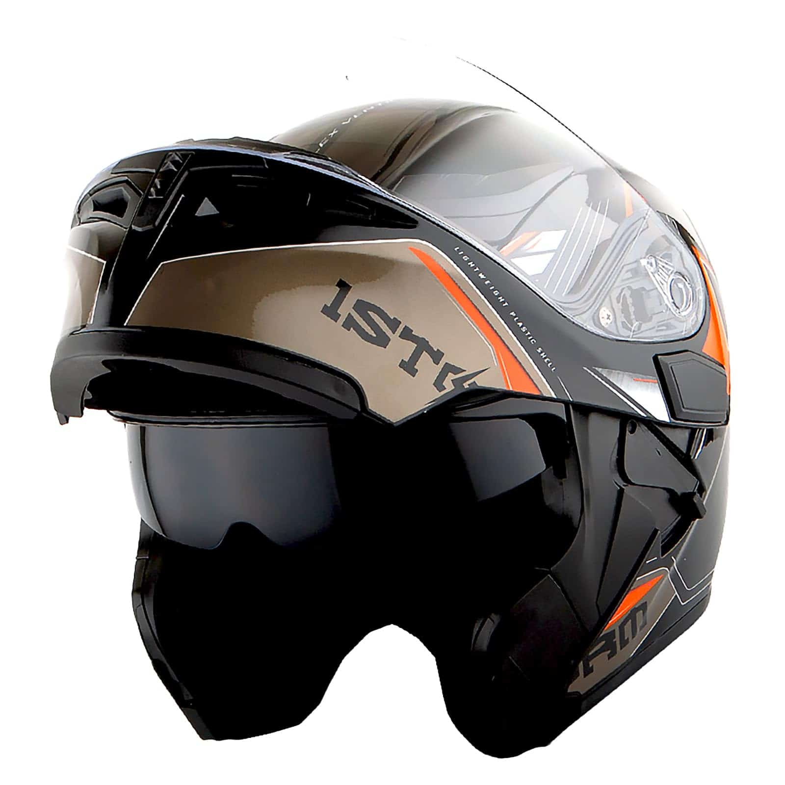 1Storm Casco Modular de Cara Completa con Visera Doble + - Imagen 5